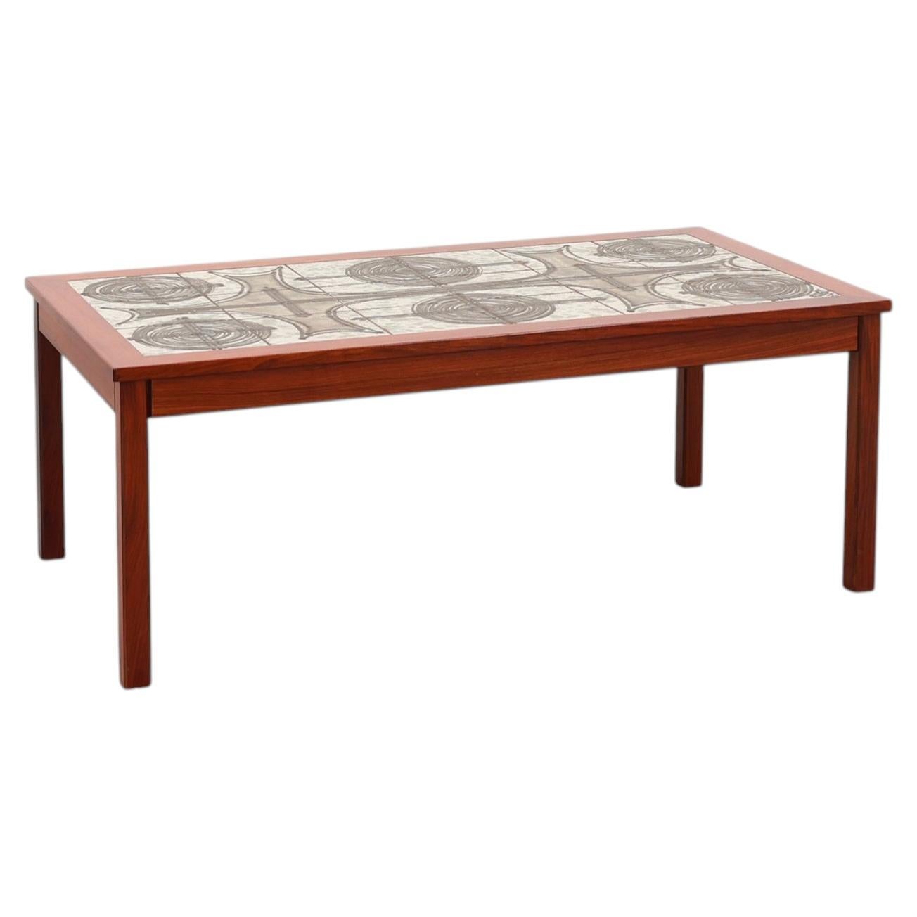 Mid‑Century Coffee Table Signed “OX-Art 71” by Trioh, Denmark 1970s