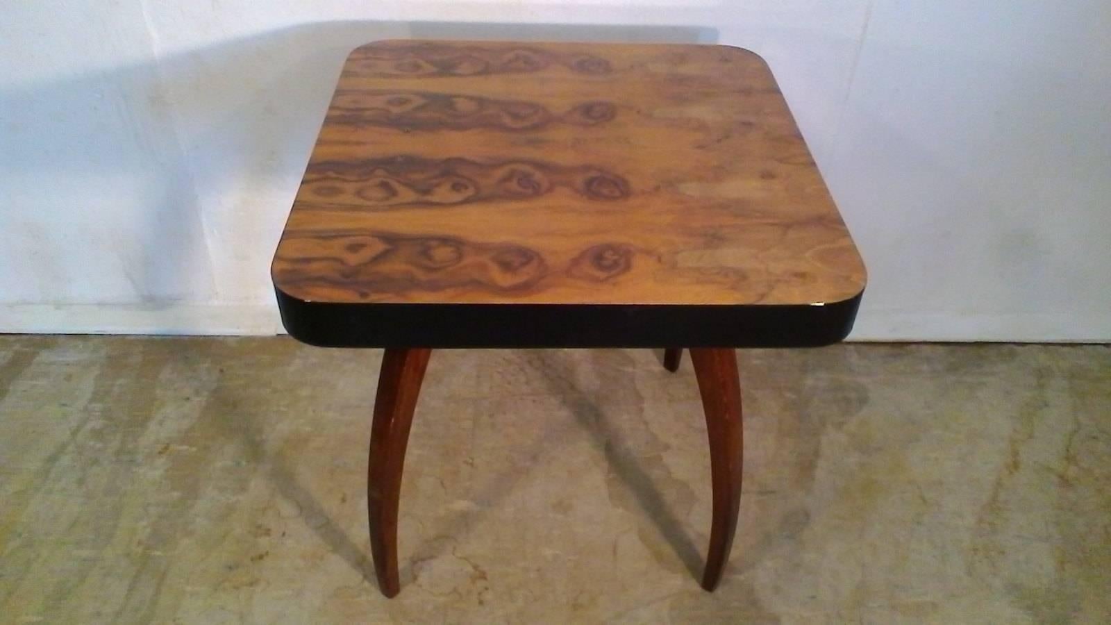 Czech Midcentury Coffee Table, Spider, Design by Jindrich Halabala, 1930 For Sale