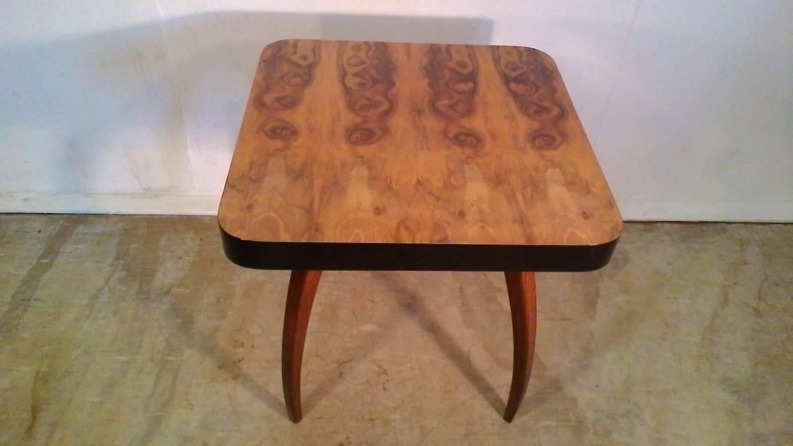 Midcentury Coffee Table, Spider, Design by Jindrich Halabala, 1930 For Sale 1