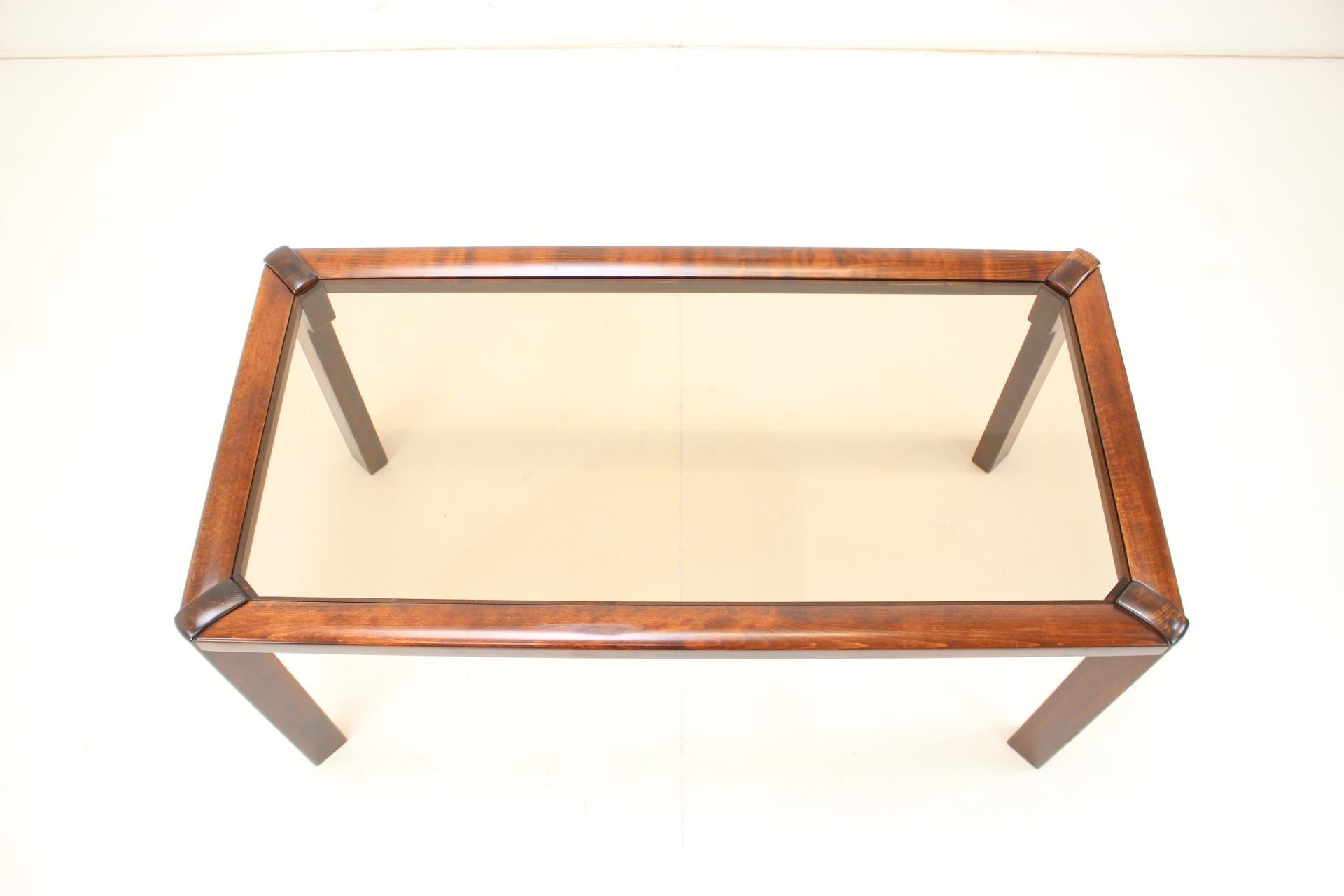 Mid-Century Modern Midcentury Coffee Table, Drevotvar 1970s, Czechoslovakia For Sale