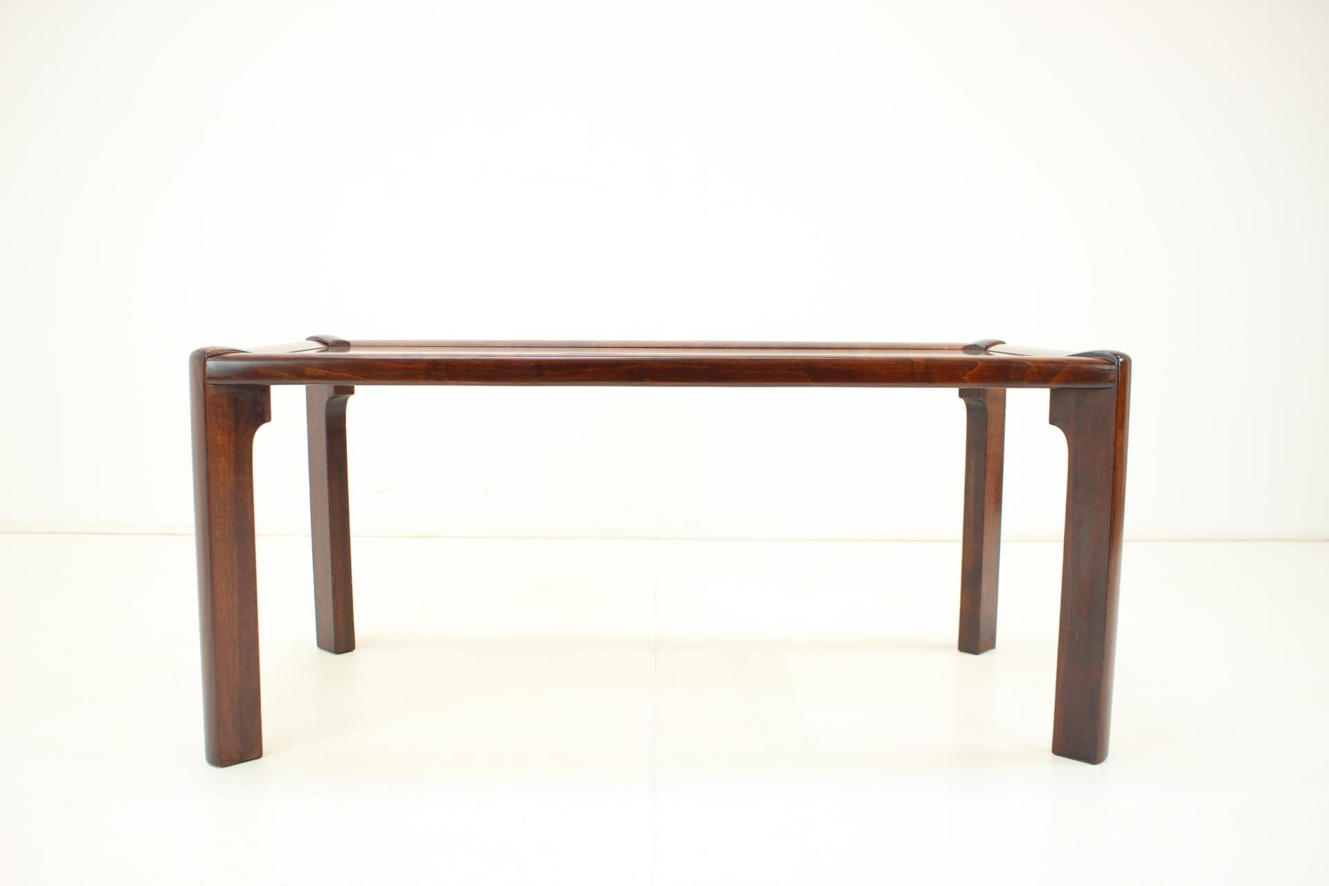 Wood Midcentury Coffee Table, Drevotvar 1970s, Czechoslovakia For Sale