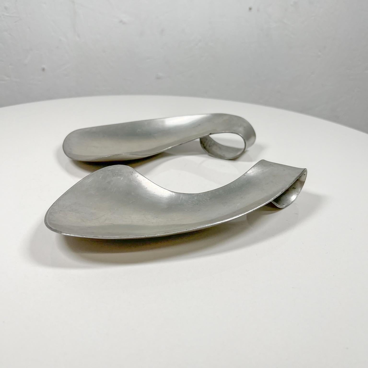 1970s Collectible Art Modernist Pewter Serving Utensils by Shirley Charron For Sale 2
