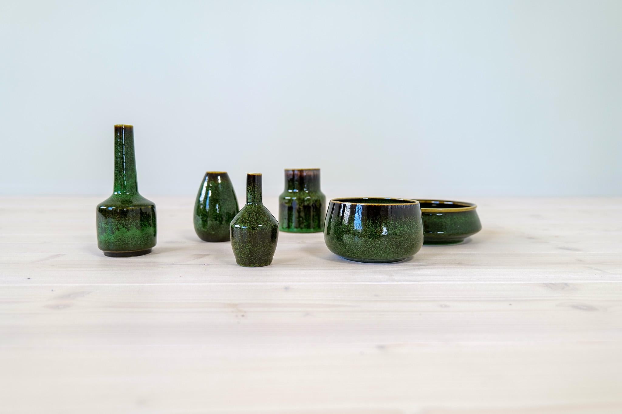 Midcentury Modern Collection of Ceramics Rörstrand Carl-Harry Stålhane, Sweden For Sale 1