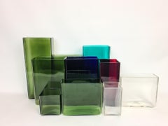 Kollektion von zehn Gullaskruf-Vasen aus der Mitte des Jahrhunderts, Schweden