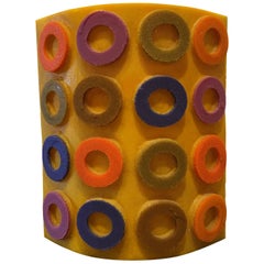 Midcentury Colorful Circle Vase