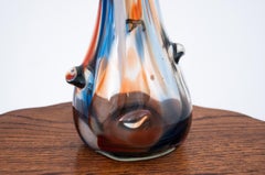 Midcentury Colorful Vase, Poland, 1960s