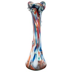 Midcentury Colorful Vase, Poland, 1960s