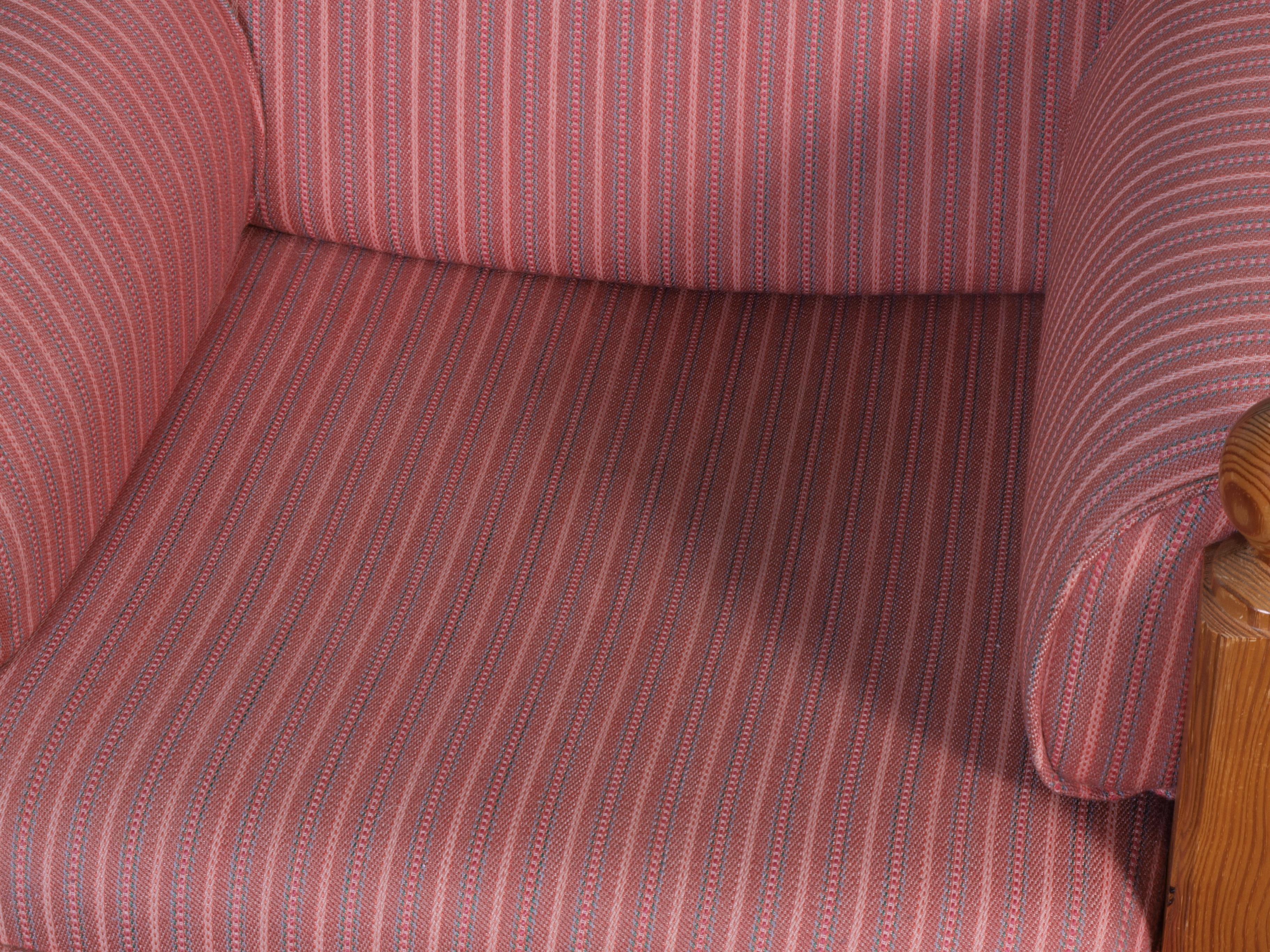 Midcentury Comfort Vintage Danish Pine Lounge Chair For Sale 4