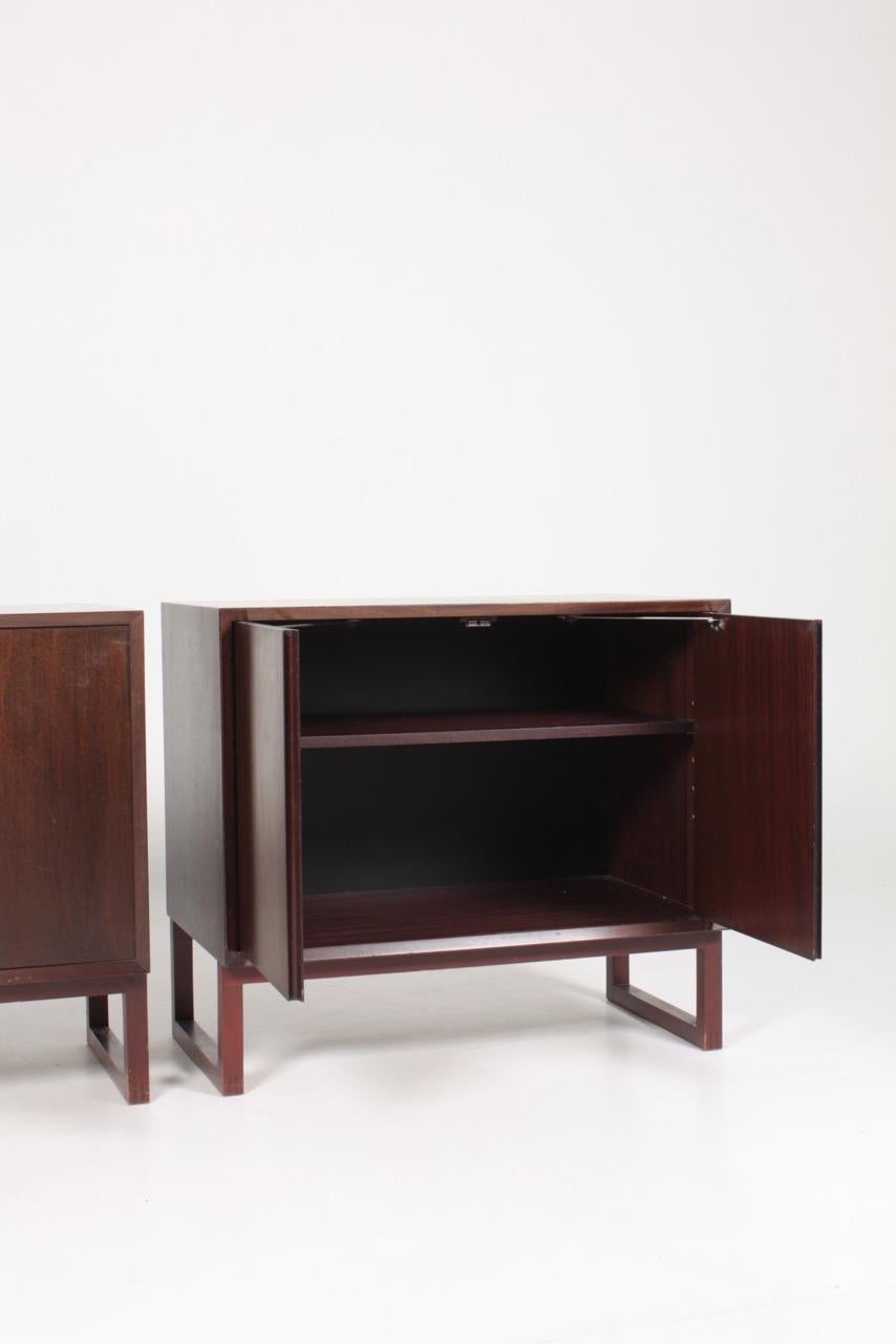 Midcentury Commode and Two Cabinets in Mahogany by Cado, Made in Denmark, 1960s 4