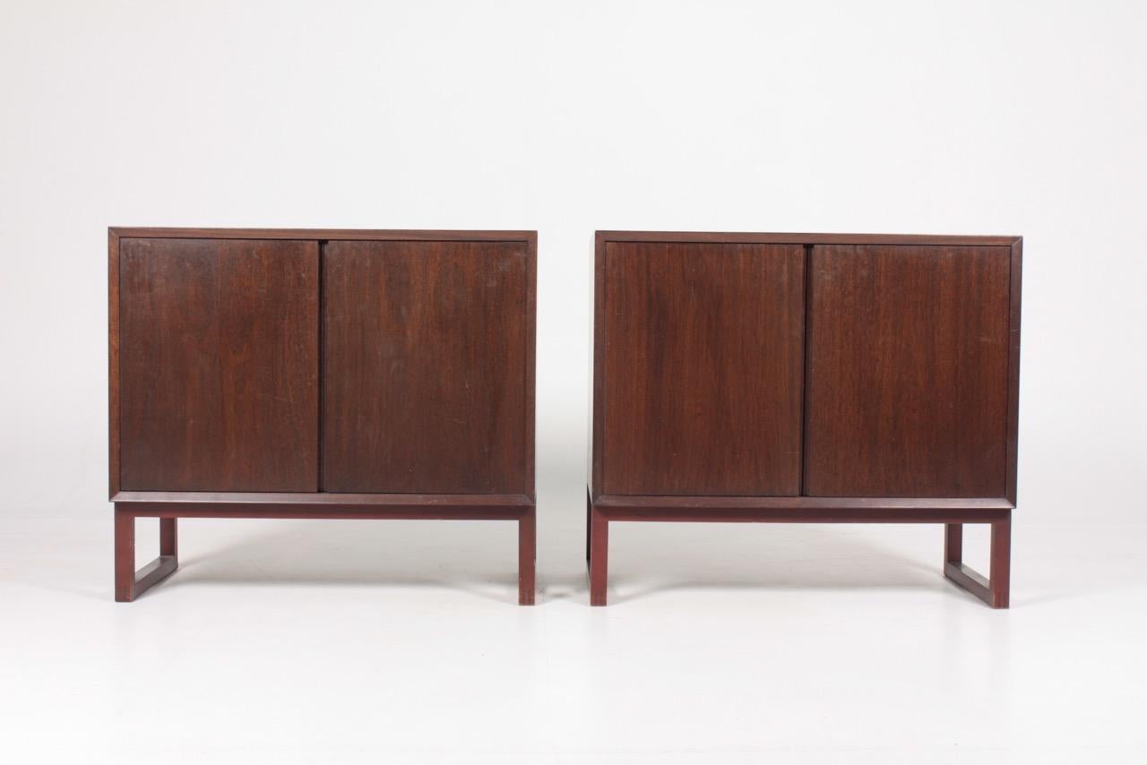Midcentury Commode and Two Cabinets in Mahogany by Cado, Made in Denmark, 1960s 3