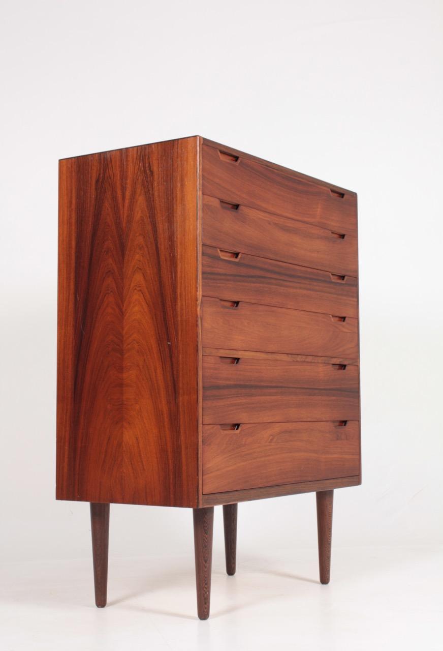 Midcentury Commode in Rosewood by Svend Langkilde, 1960s Danish Design For Sale 1
