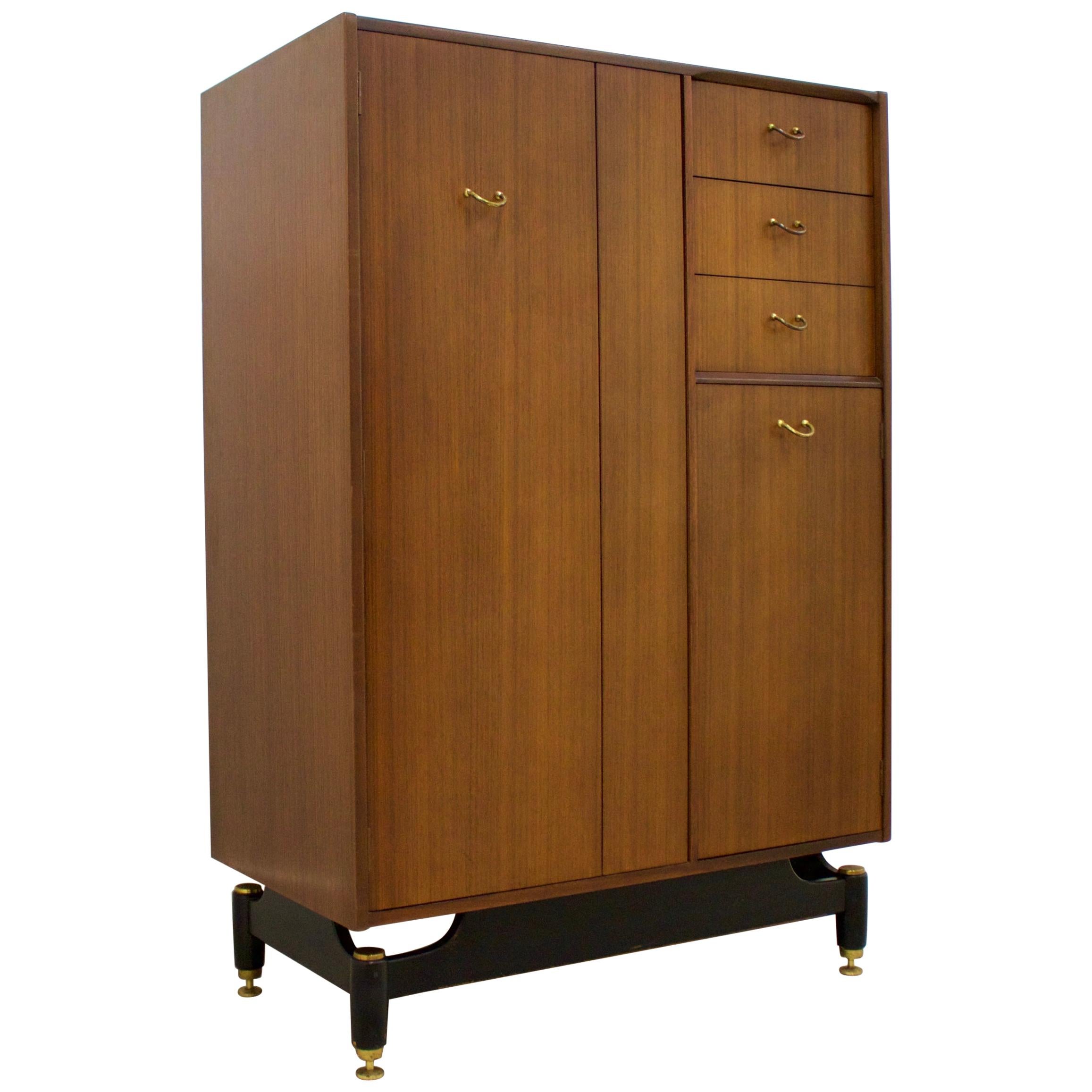 Midcentury Compact Tallboy Wardrobe from G-Plan, 1960s