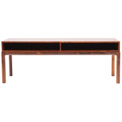 Midcentury Console in Rosewood by Kai Kristiansen for Aksel Kjersgaard