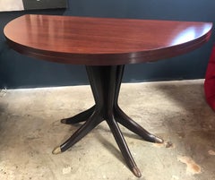 Midcentury Console Rosewood Table, Italy, 1950s