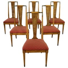 Midcentury Contempora Dining Chairs by William Clingman for J. L. Metz Set of 6