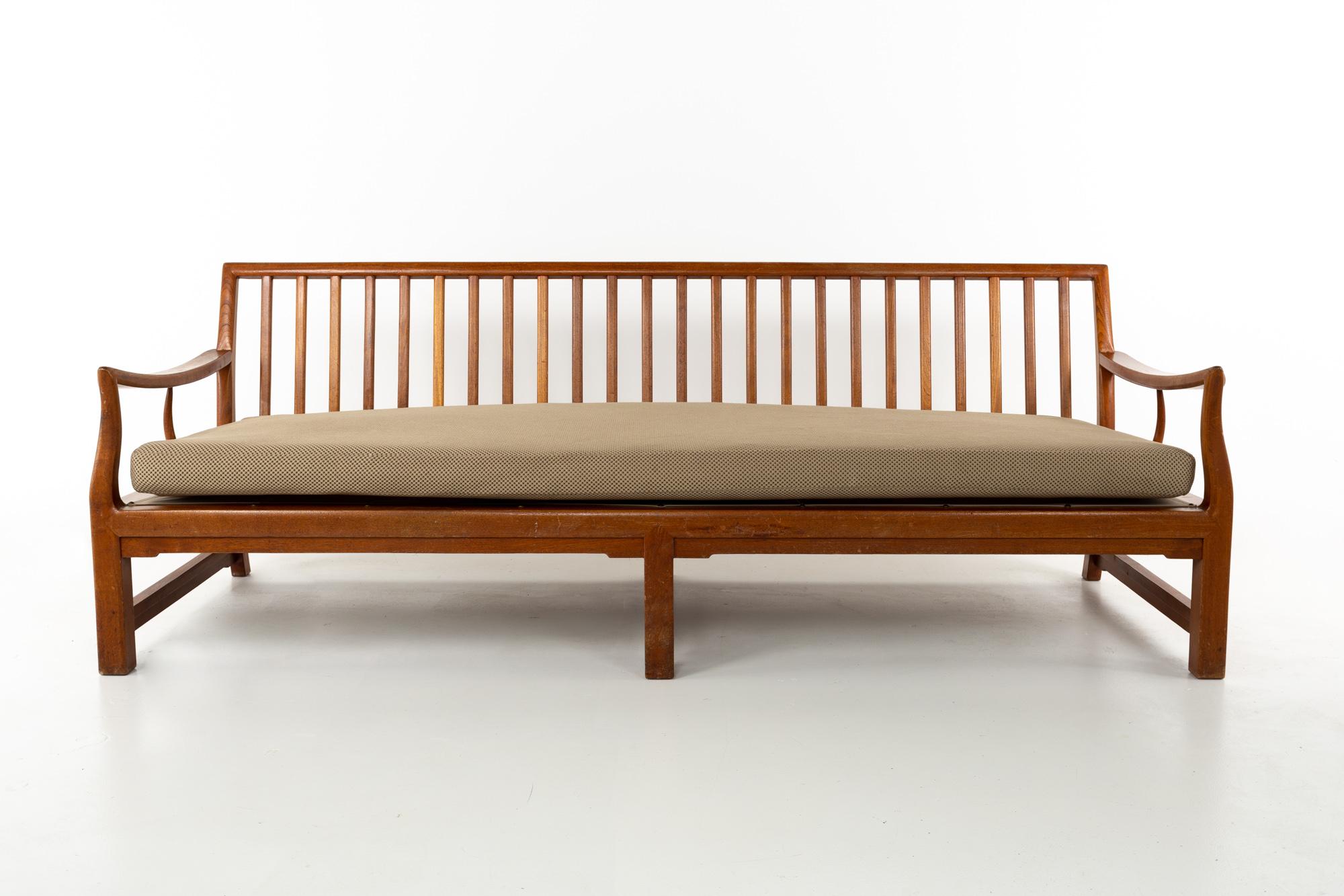 Mid Century convertible daybed sofa
This piece is 81 wide x 30 deep x 30 inches high, with a seat height of 16 and arm height of 22 inches

This price includes getting this piece in what we call restored vintage condition. That means the piece is