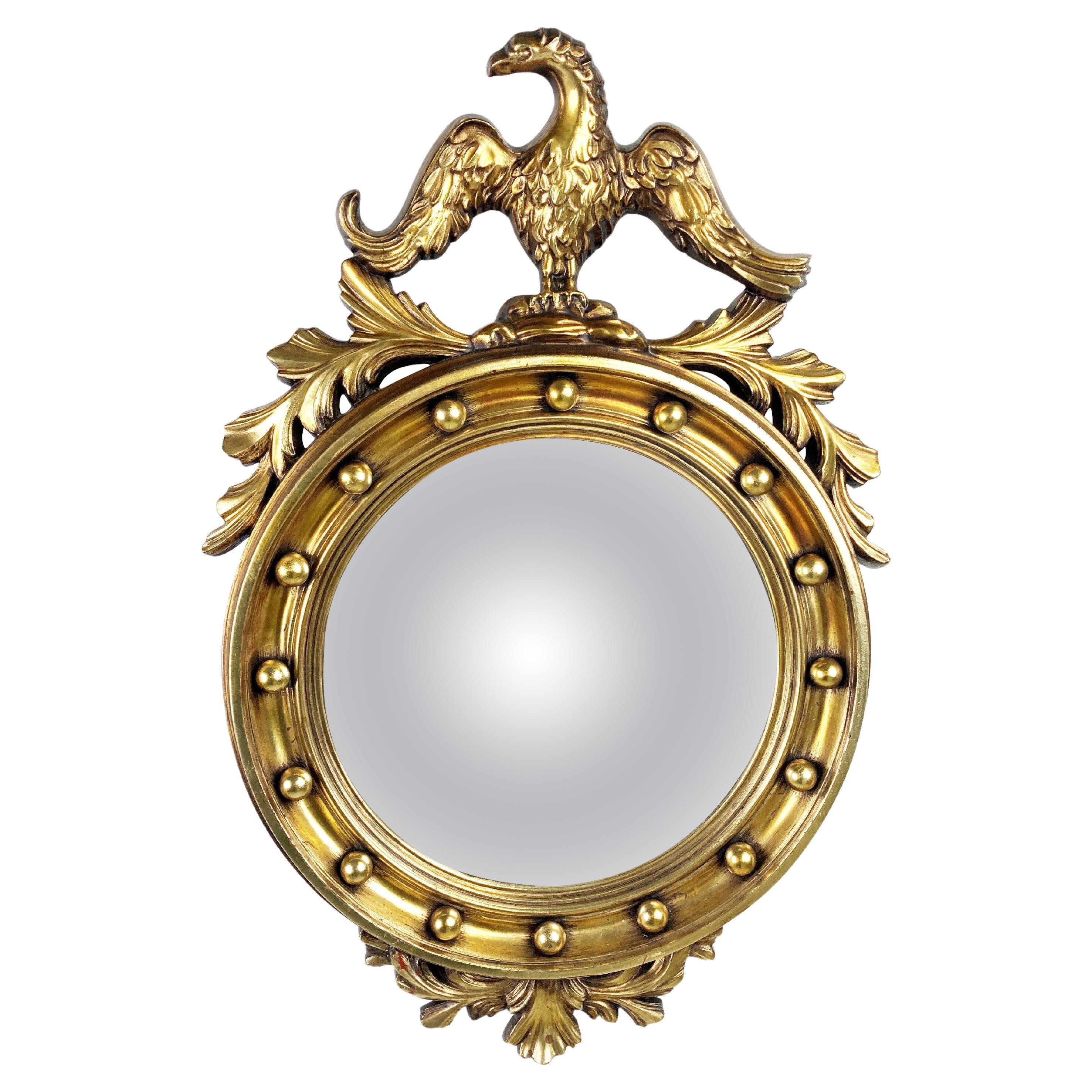 Midcentury Convex Eagle Mirror