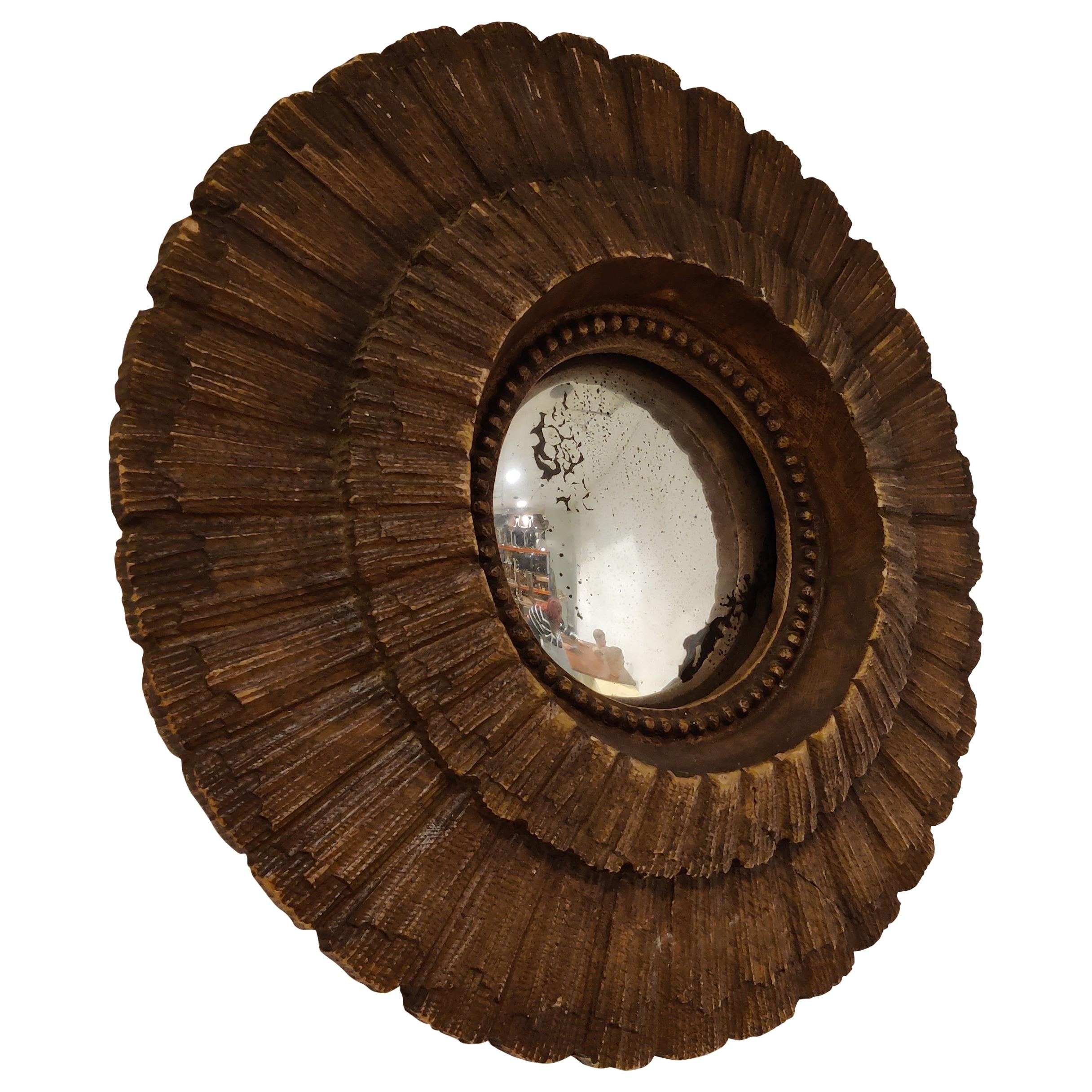 Midcentury Convex Mirror, 1960s 