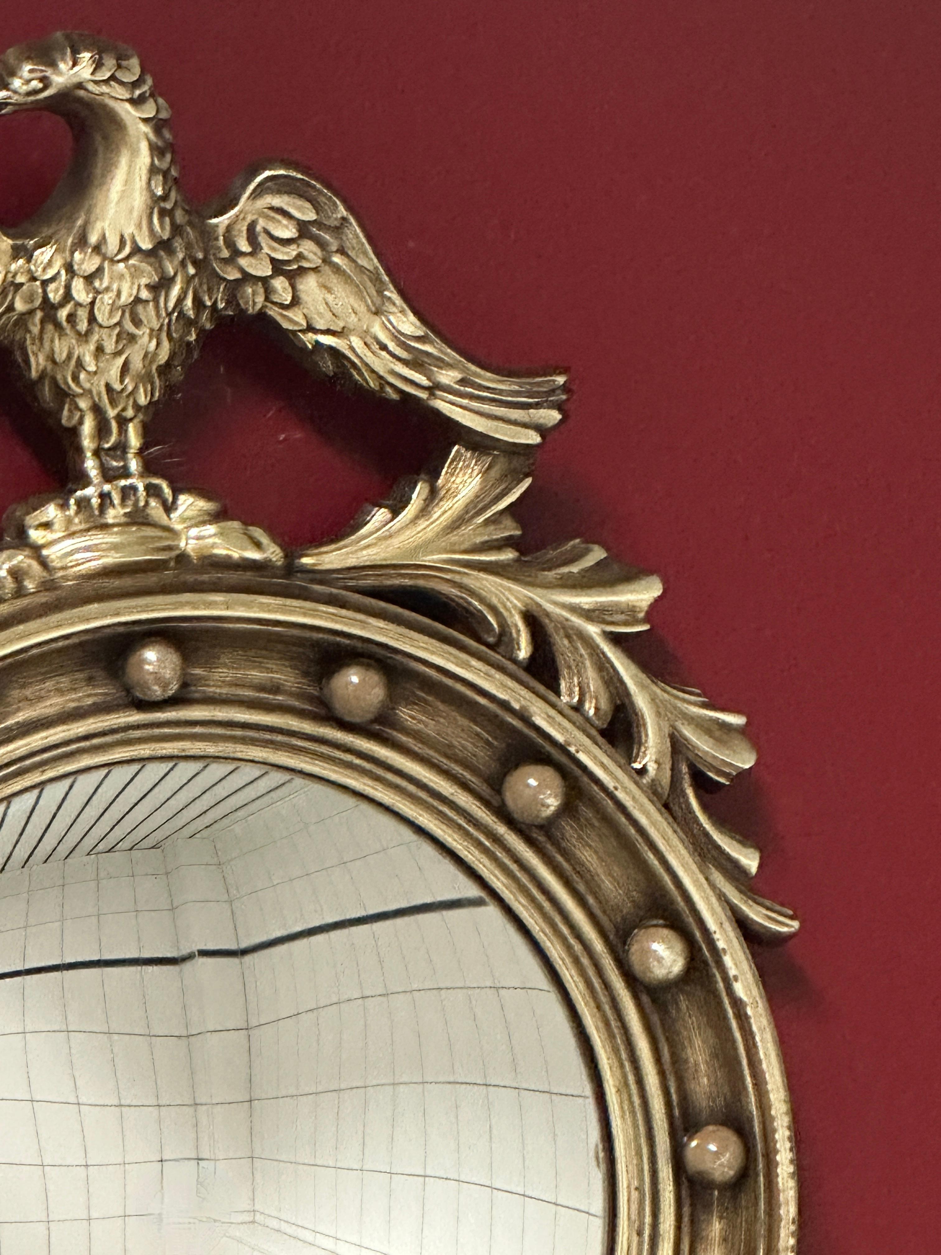 Milieu du XXe siècle Miroir aigle convexe ou œil de fougère du milieu du siècle, Belgique, années 1960 en vente