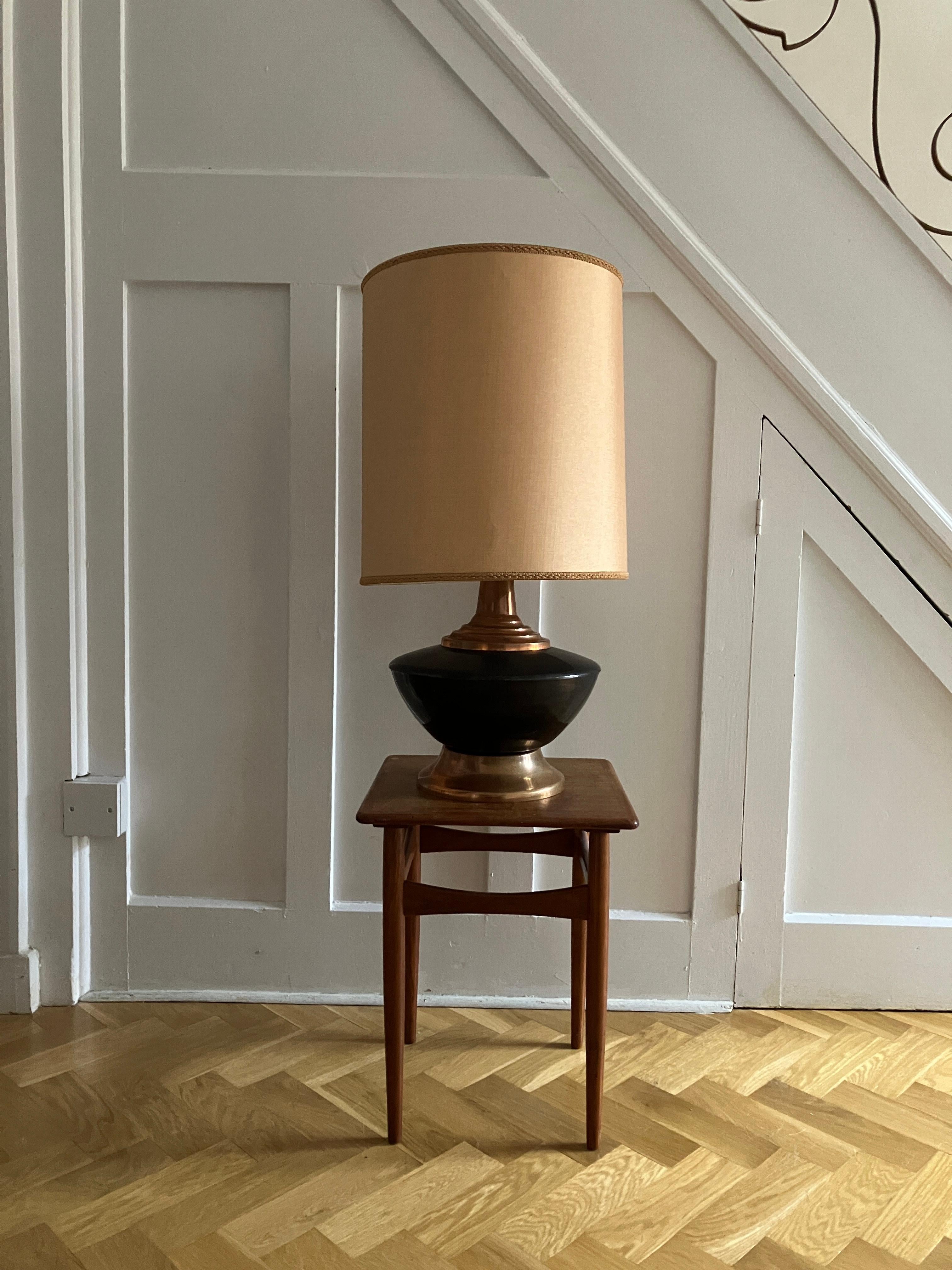 Midcentury Copper Crafts Ltd Copper Lamp Made in Africa For Sale 3