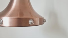 Kupfer-Hängeleuchte Vitrika aus der Mitte des Jahrhunderts, Schweden, 1970er Jahre