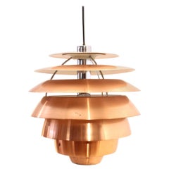 Midcentury Copper Penta Lamp by Stilnovo, 1950s