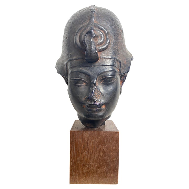 Midcentury Copy Of Antique Egyptian Head of a Farao, France