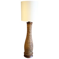 Midcentury Cork Floor Lamp, 1960s
