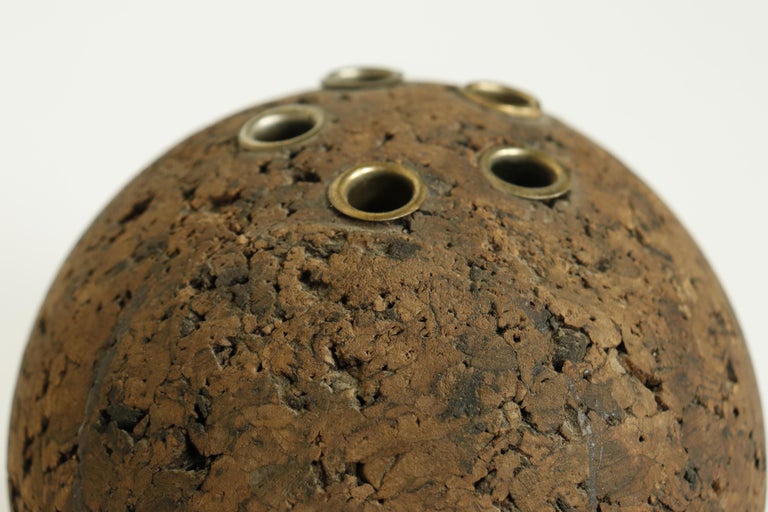 Midcentury Cork Pen Holder For Sale at 1stDibs