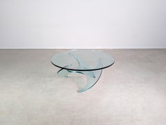 Couchtisch aus der Jahrhundertmitte Ronald Schmitt Knut Hesterberg Glas