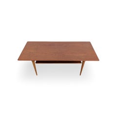 Table basse de style danois en teck du milieu du siècle, vintage, des années 60