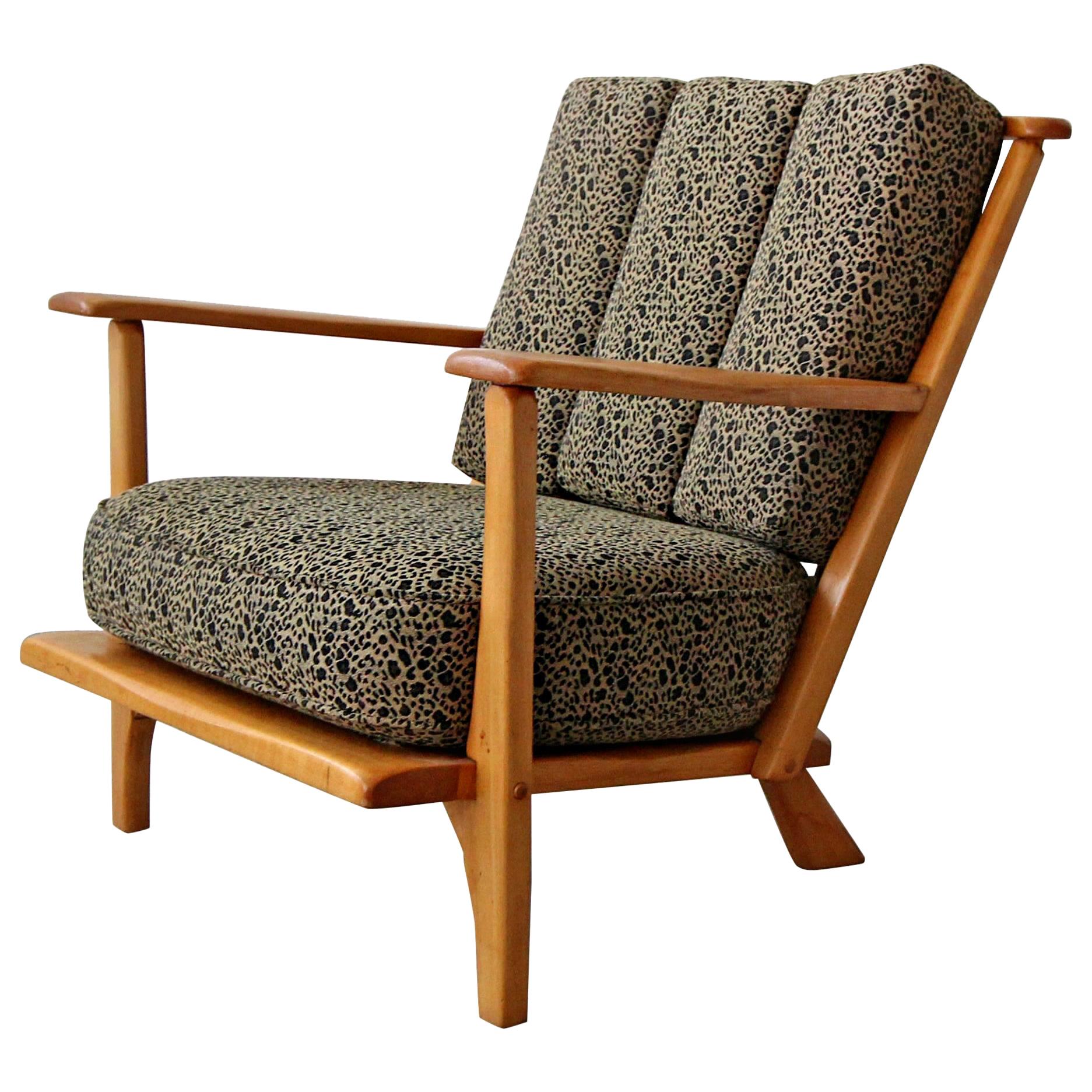 Midcentury Craftsman Style Lounge Chair by Cushman For Sale at 1stDibs