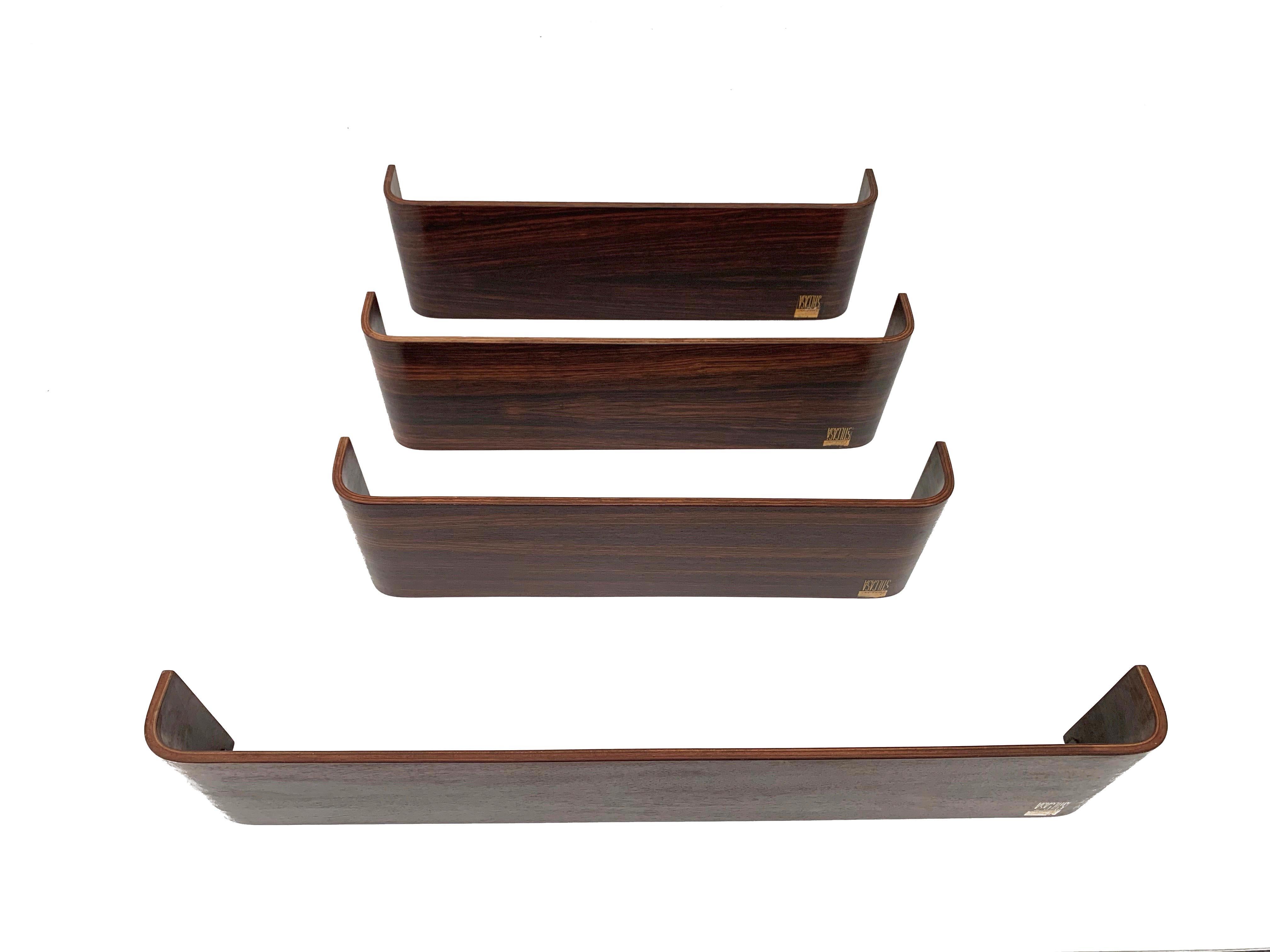 curved wood shelf