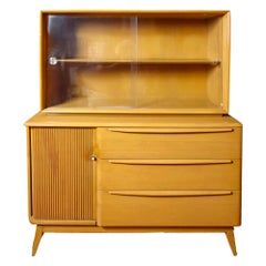 Midcentury Credenza and Hutch by Heywood Wakefield, 1950s