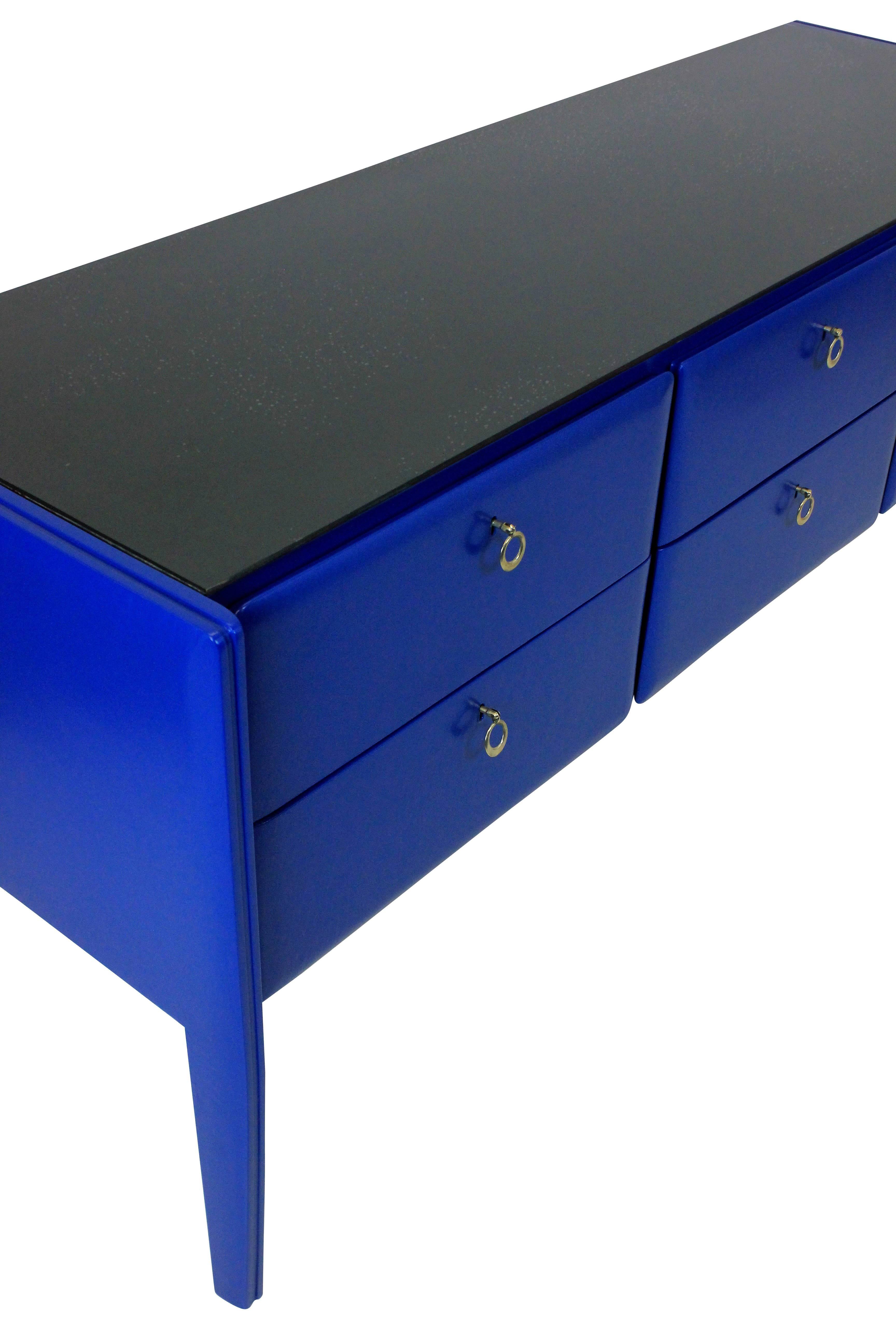 cobalt blue sideboard