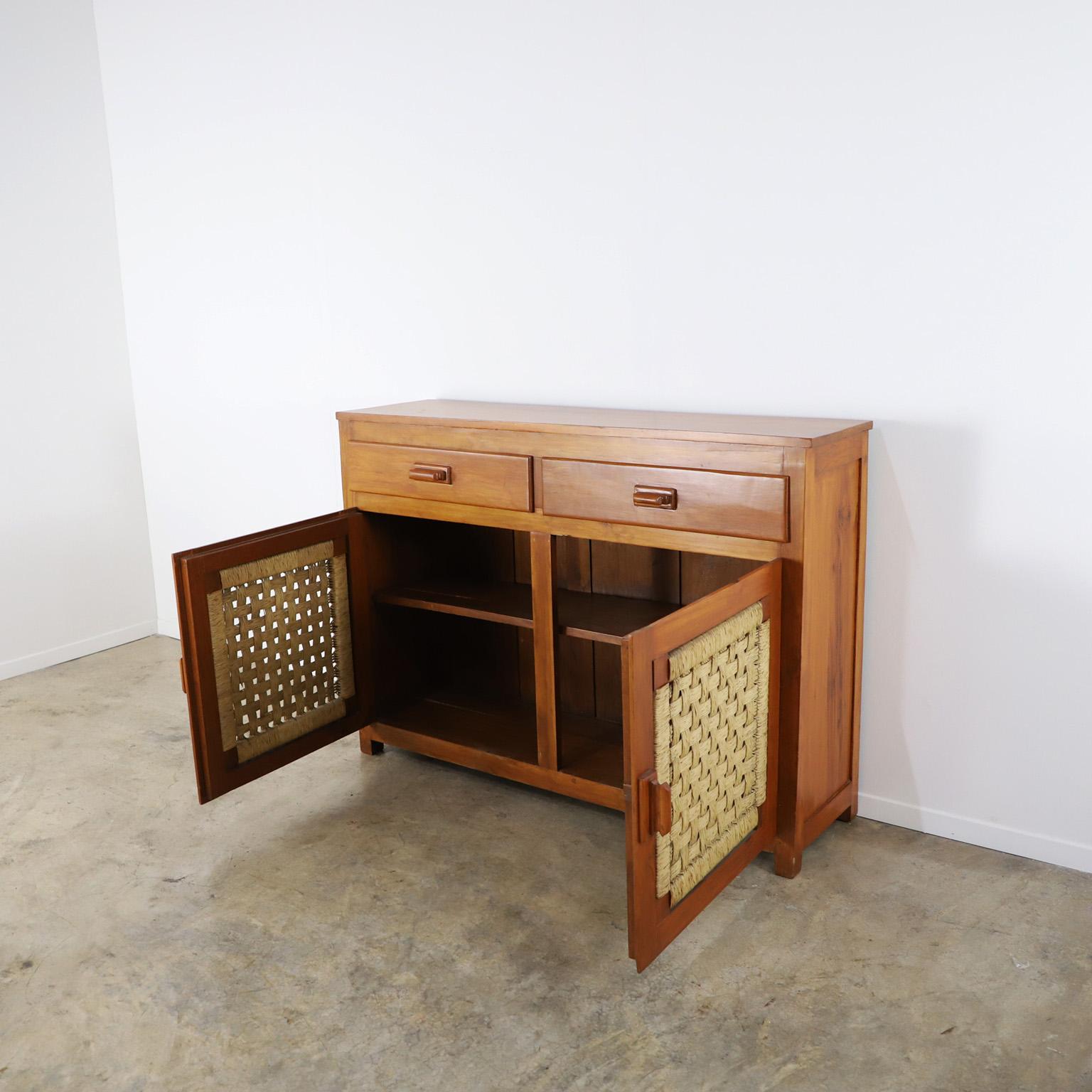 Mid-Century Modern Midcentury Credenza in the Style of Clara Porset For Sale