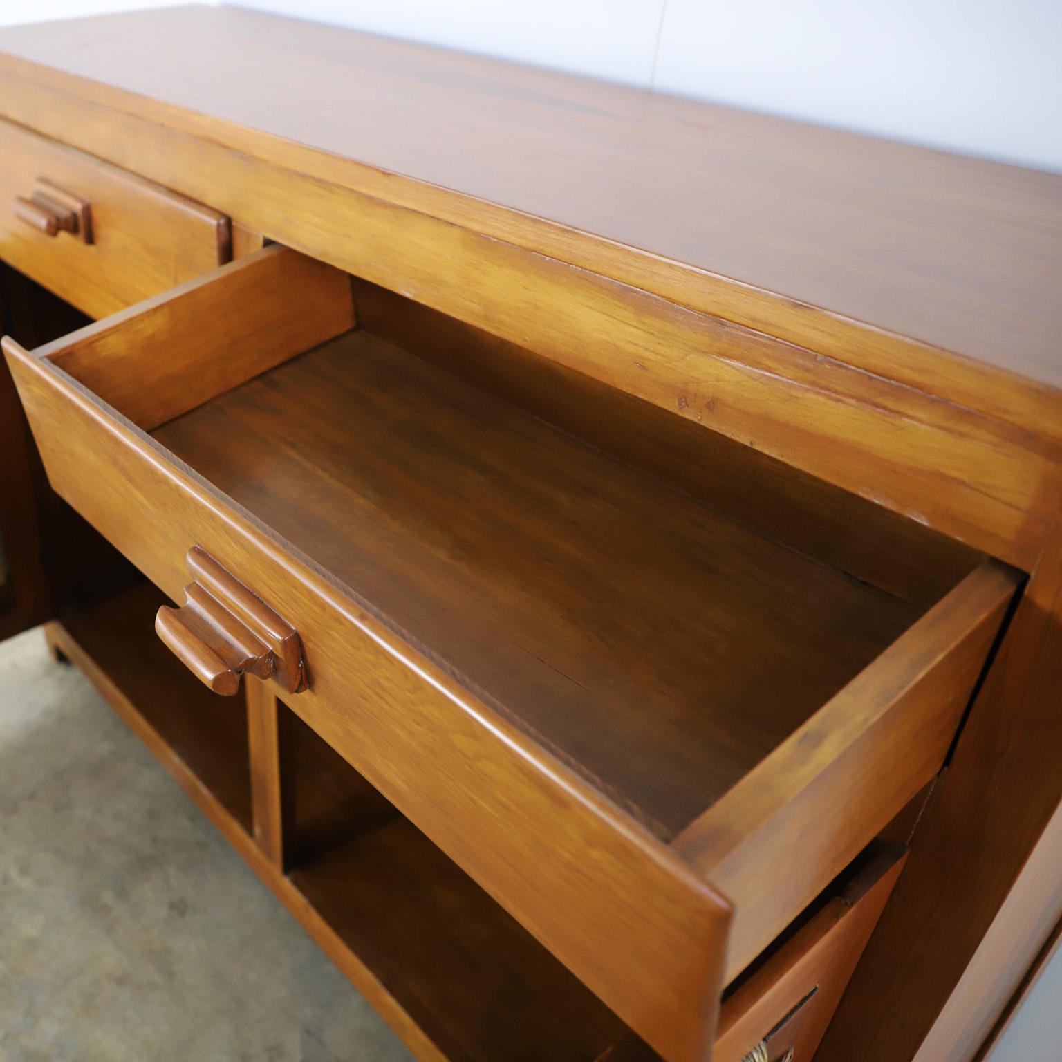 Mexican Midcentury Credenza in the Style of Clara Porset For Sale
