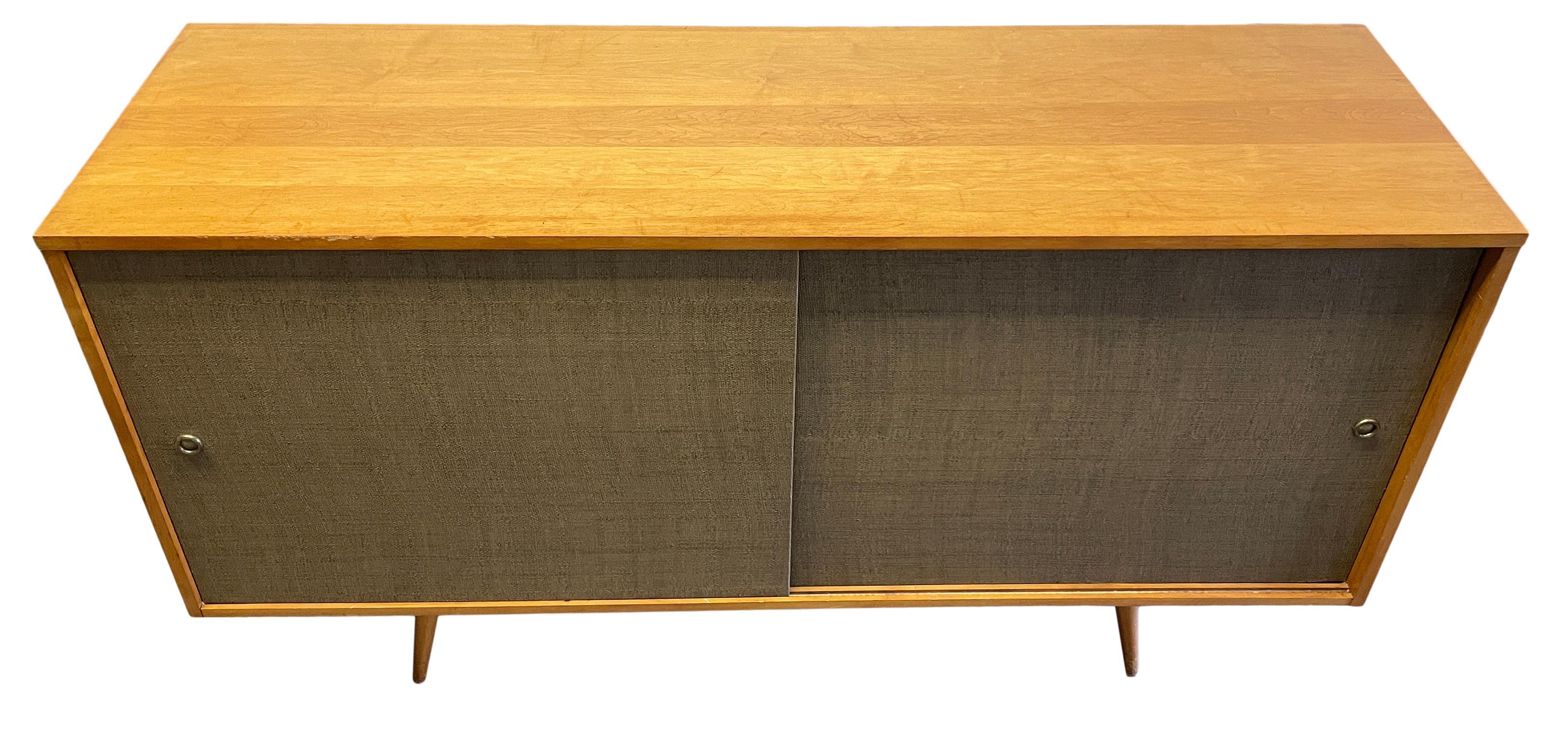 Mid-Century Modern Midcentury Credenza Paul McCobb Planner Group #1514 Blonde Maple