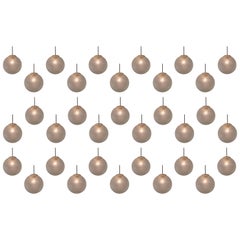 Vintage Midcentury Cross-Cut Diamond Glass Pendants from Former Czechoslovakia, 1970