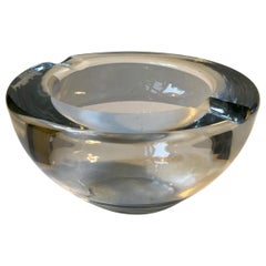 Midcentury Crystal Ashtray from Kosta, 1960s