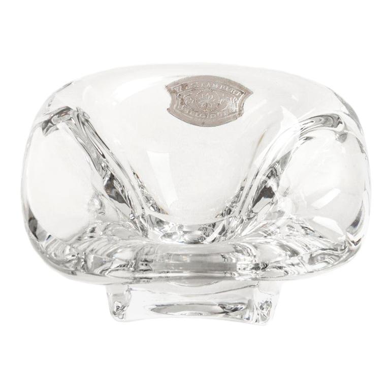 Midcentury Crystal Bowl by Val Saint Lambert For Sale