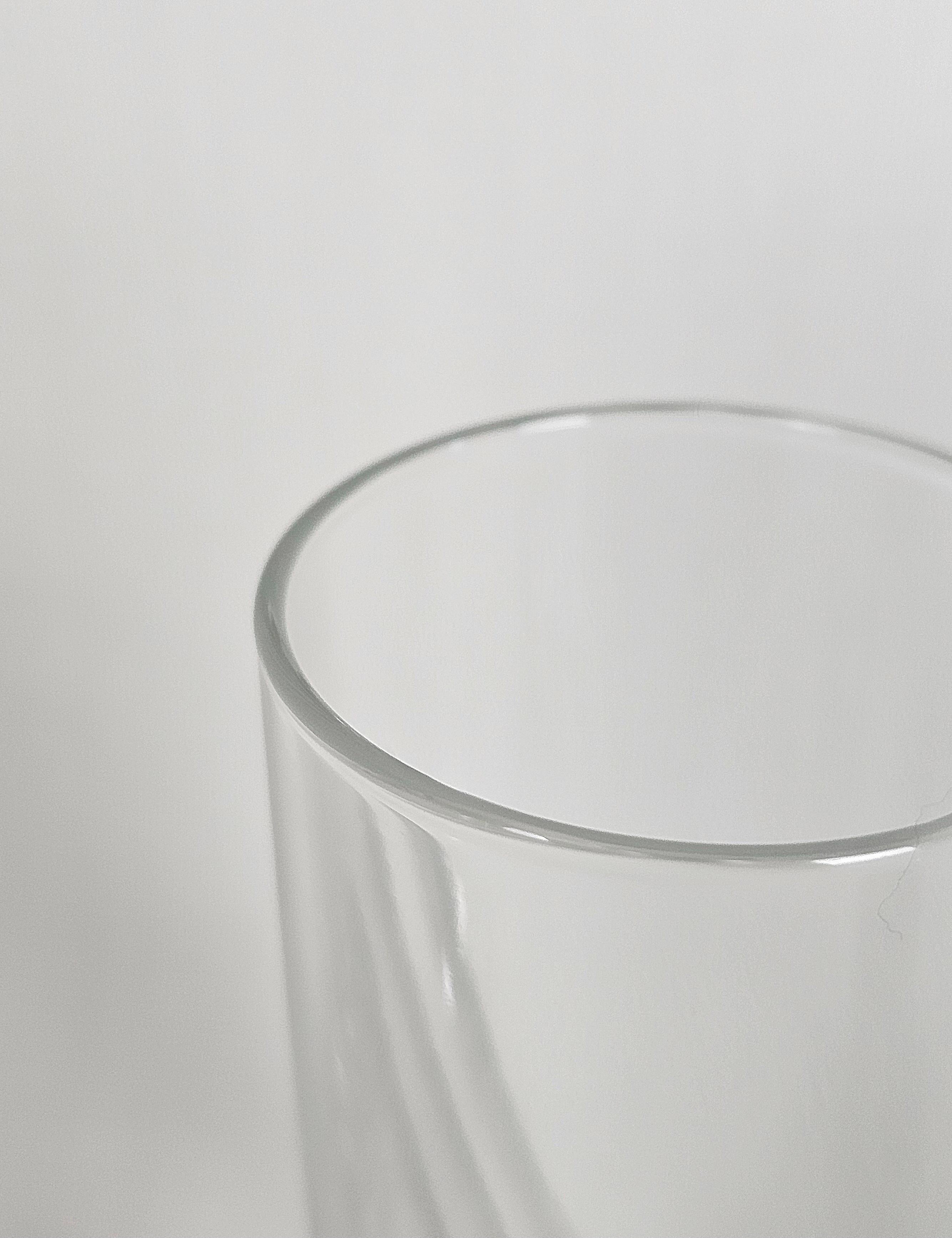 Argent Midcentury Crystal Glass Transparent Silver 800 Italian Designs 1960s Set of 6 en vente
