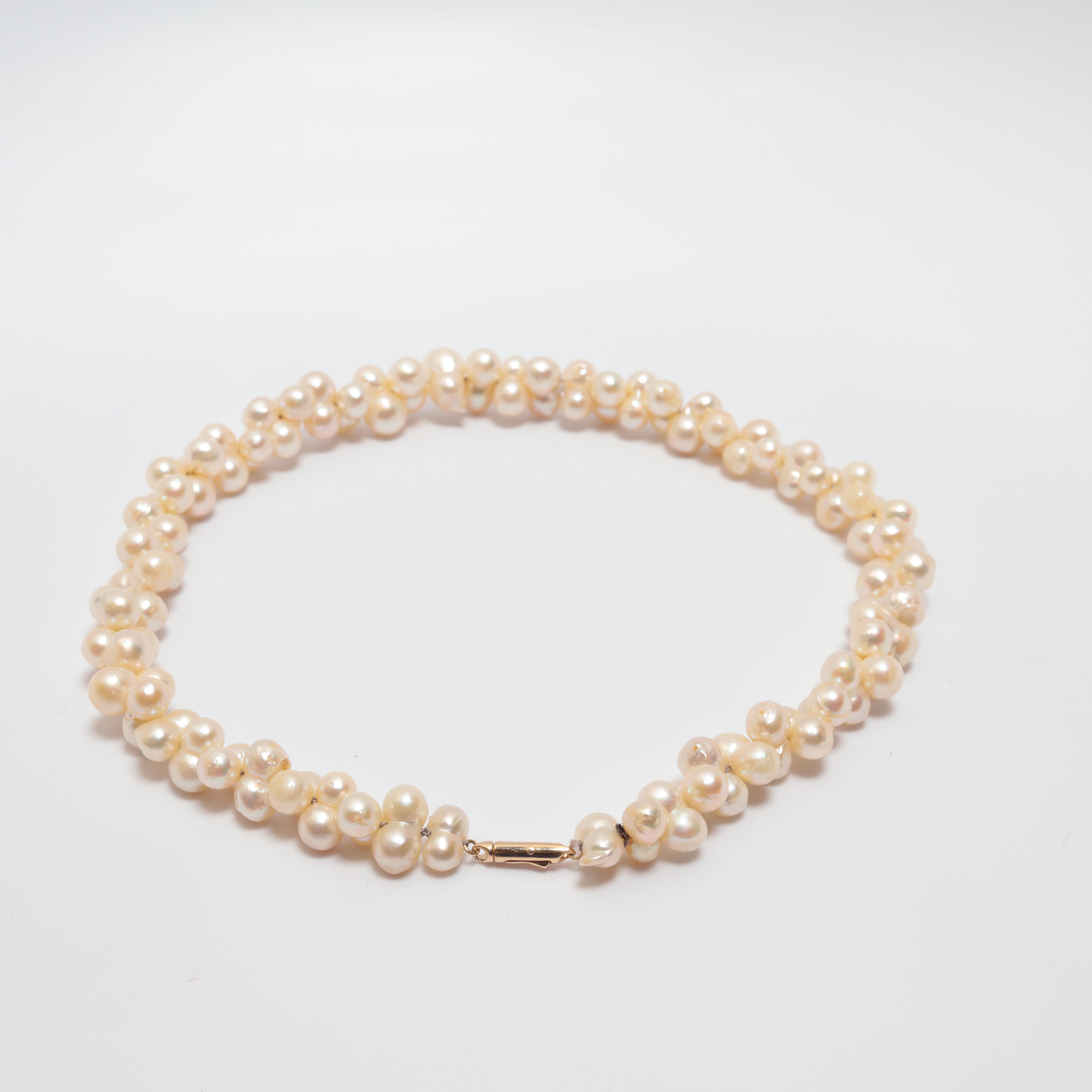 Artigiano Collana di perle coltivate Akoya 