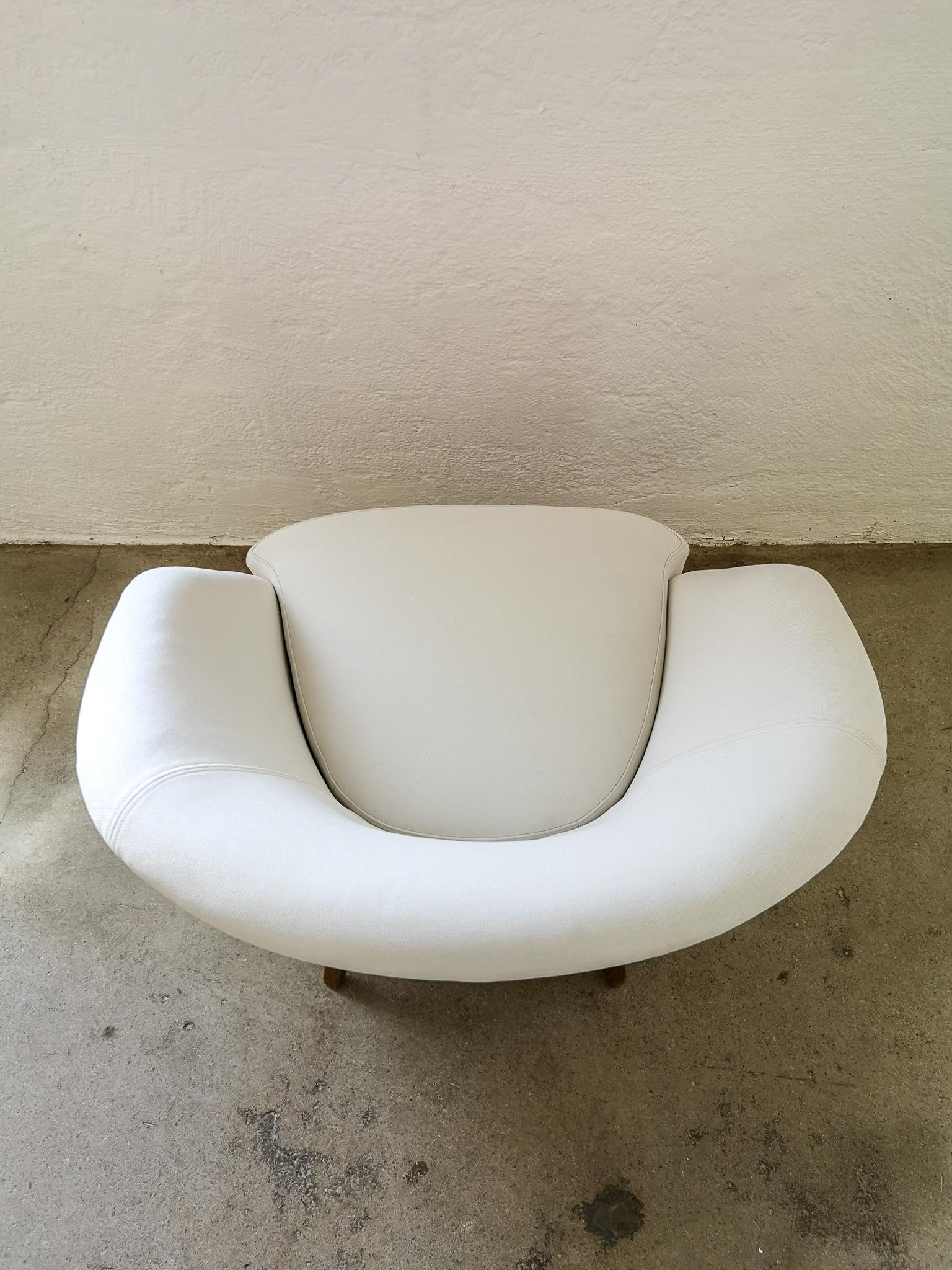 Midcentury Curved Sofa and Chair OPE Sweden, 1950s 8