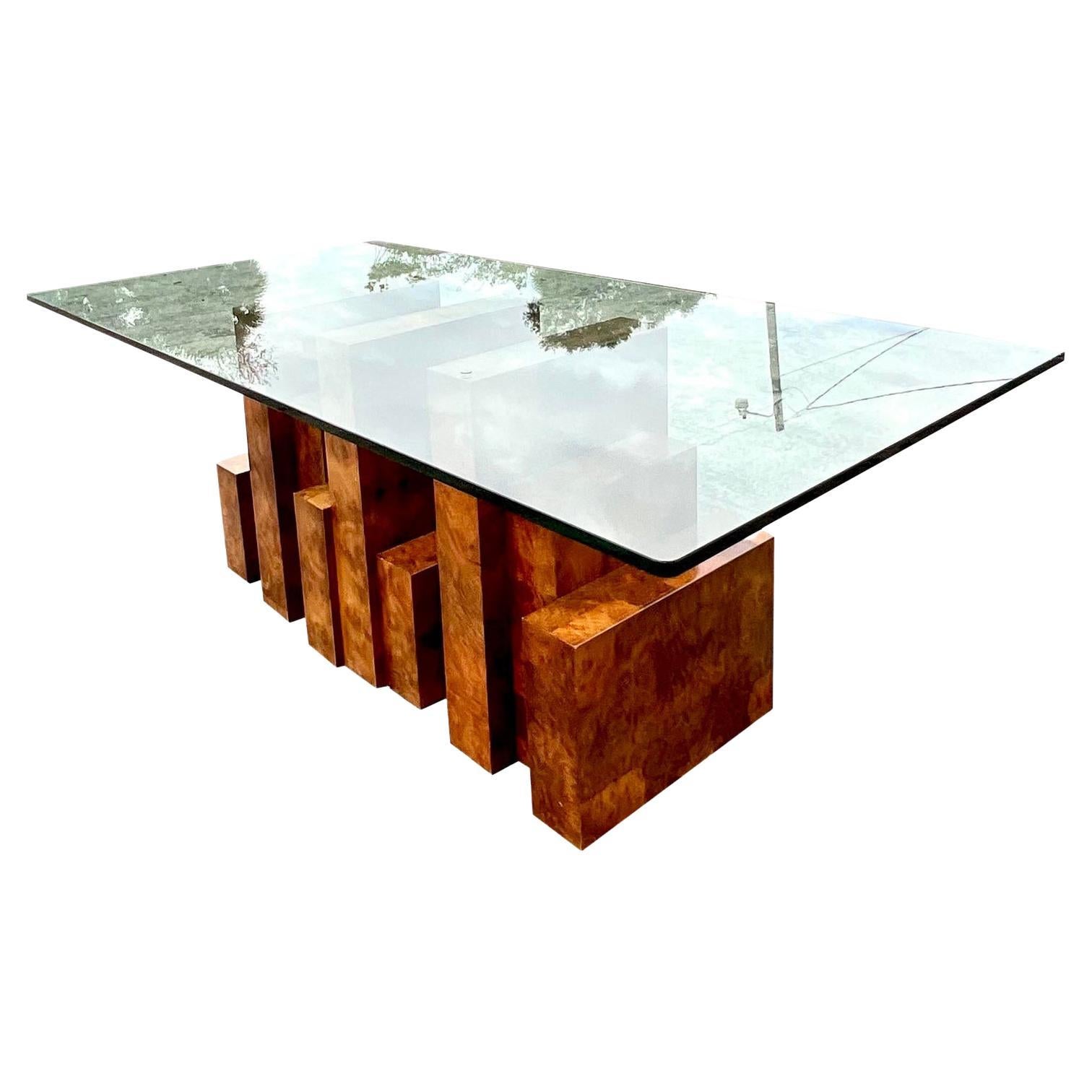 Custom solid Cumaru wood dining table by Thomas Hayes Studio at 1stDibs