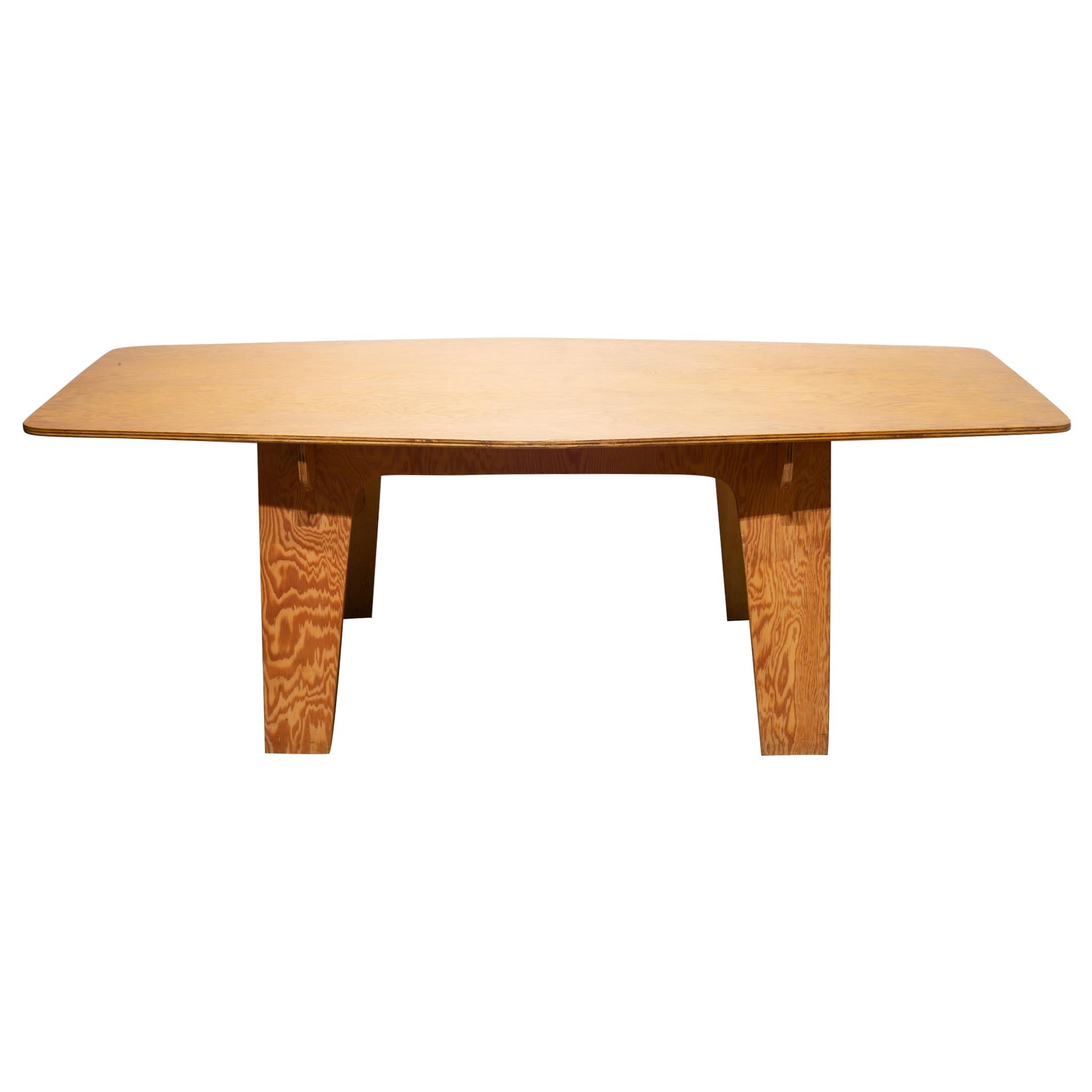 Midcentury Custom Collapsible Architect's Dining or Conference Table, circa 1960