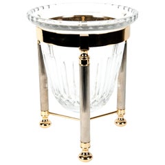 Retro Midcentury Cut Crystal Champagne Cooler