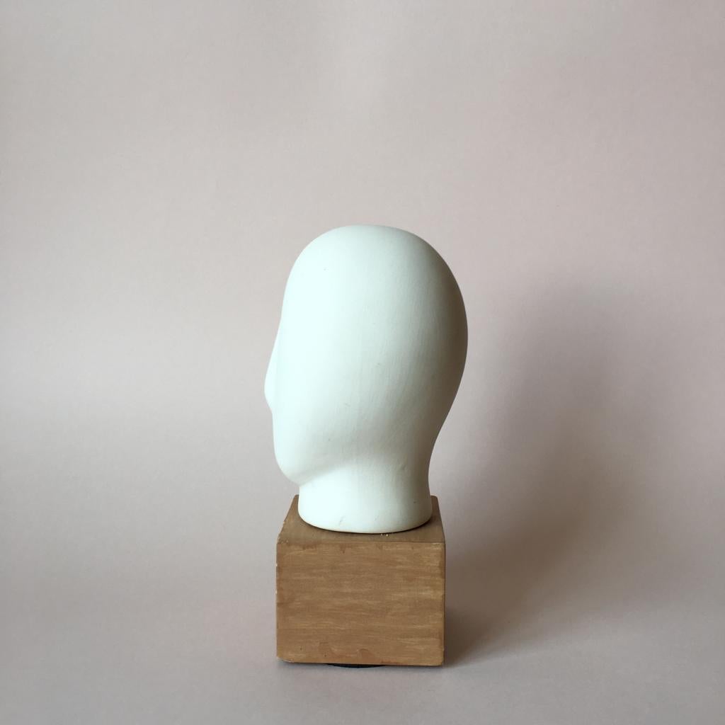 European Midcentury Cycladic Head Sculpture