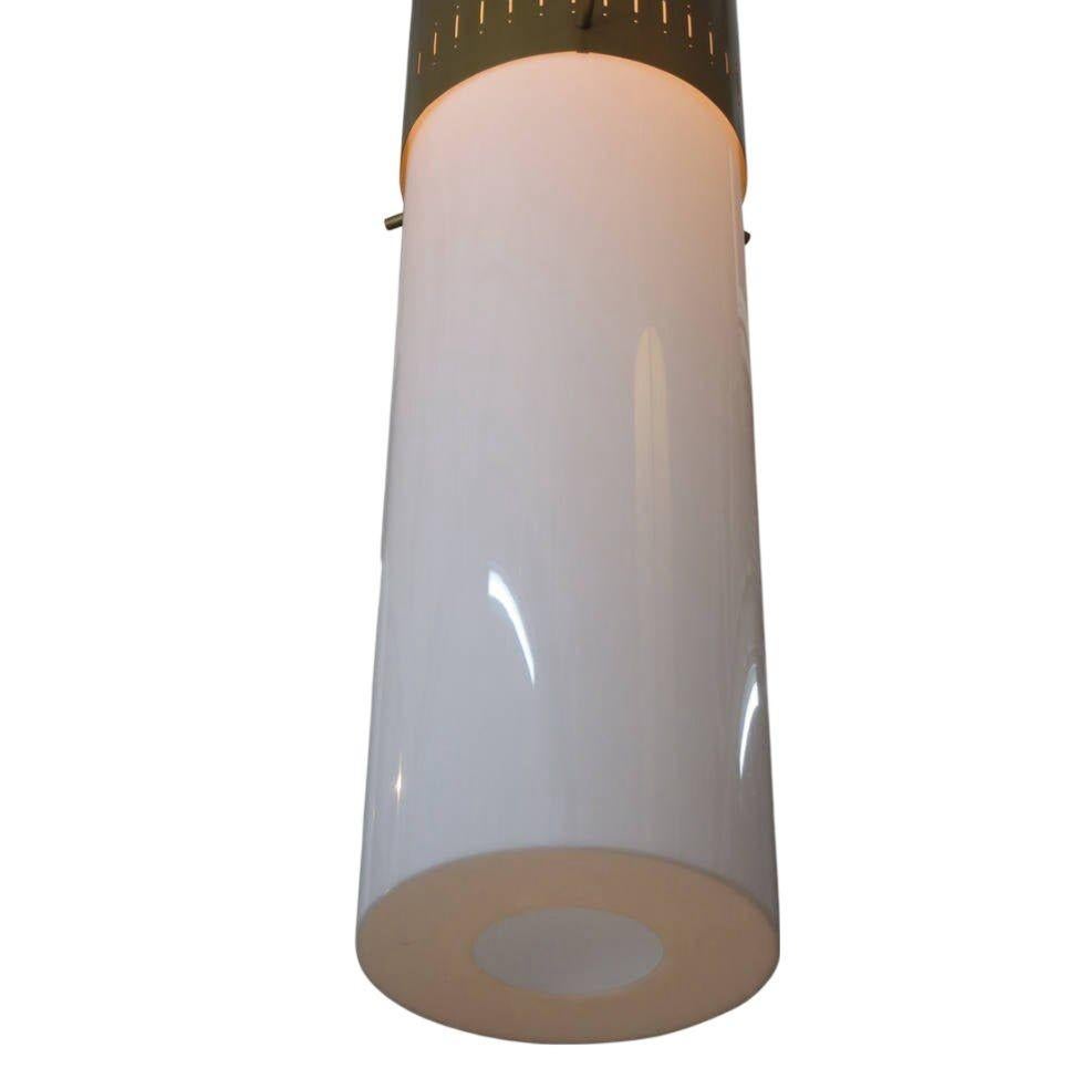 gold cylinder pendant light