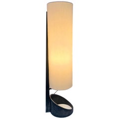 Midcentury Cylindrical Brutalist Table Lamp